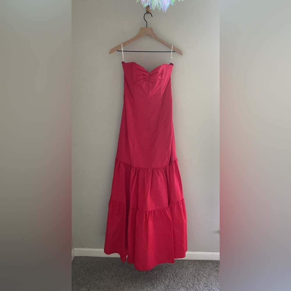 Gunne Sax Red Tiered Classic Dress Gown